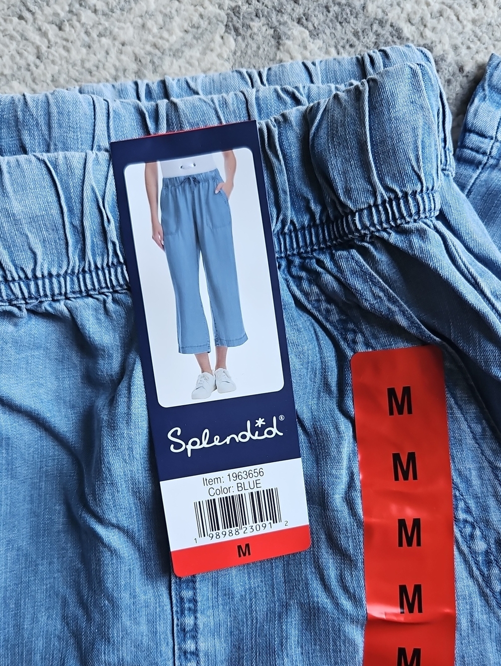 NEW! Splendid Light Blue Cropped Wide Leg Pants Multiple Sizes - Picture 5 of 12
